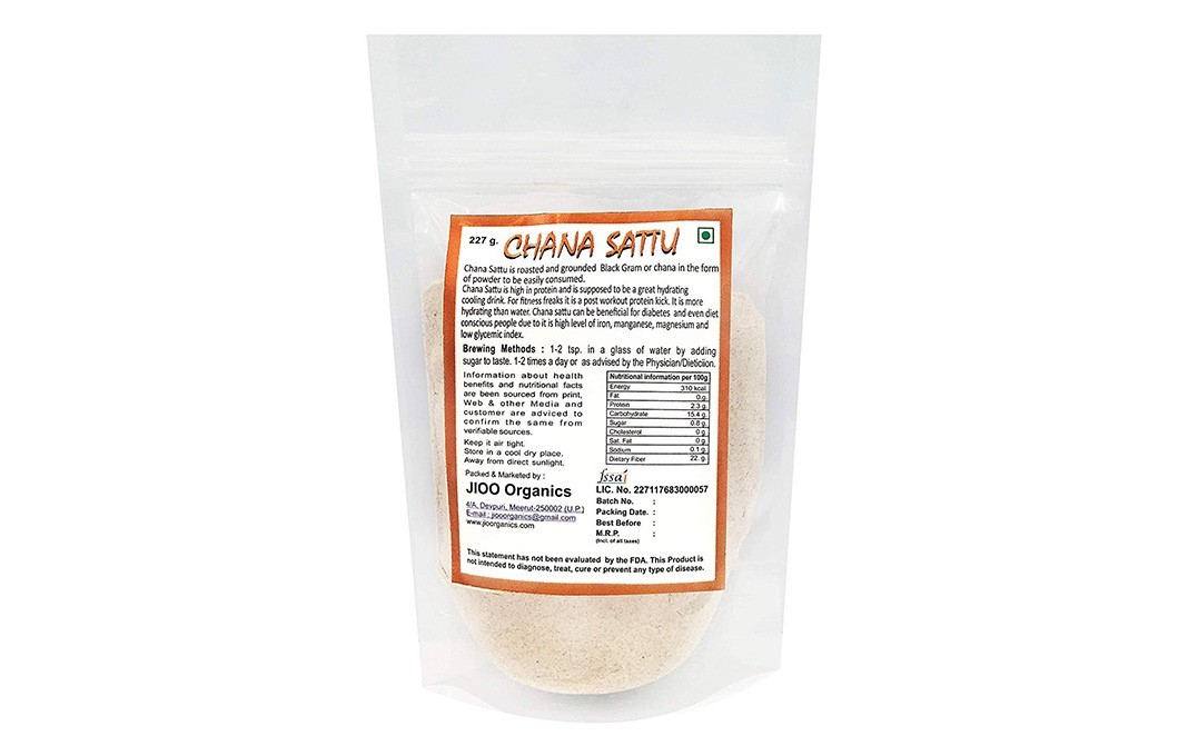 Jioo Organics Chana Sattu    Pack  227 grams
